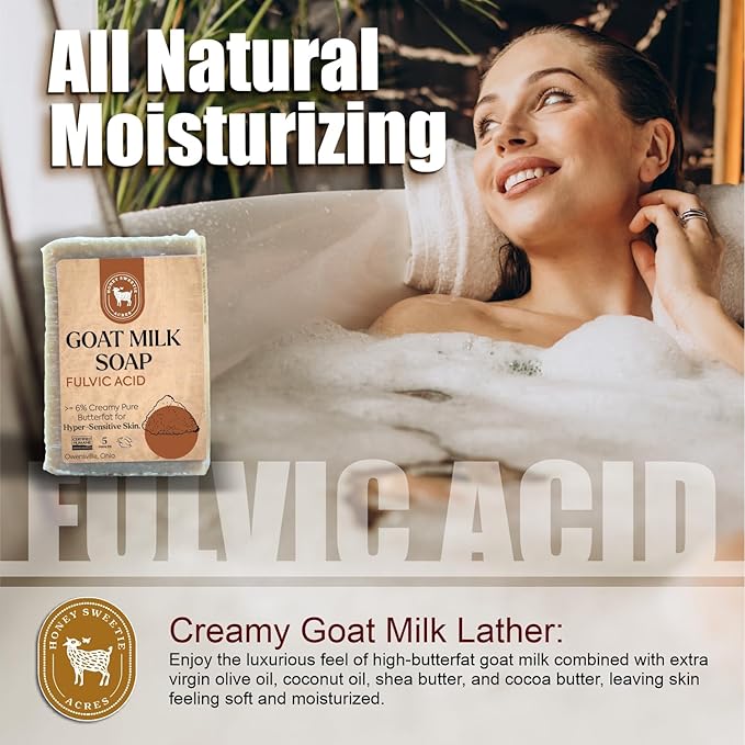 Honey Sweetie Acres Fulvic Acid Goat Milk Soap - Image 4