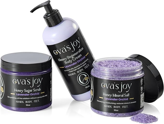 Eva's Joy Lavender Orchid Mineral Bath and Foot Soak, Made - Image 7