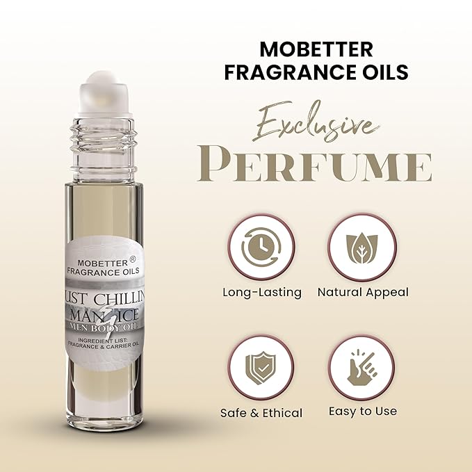 MOBETTER FRAGRANCE OILS Just Chillin Man & Ice Men Cologne Body Oil 1/3 oz roll - Image 2