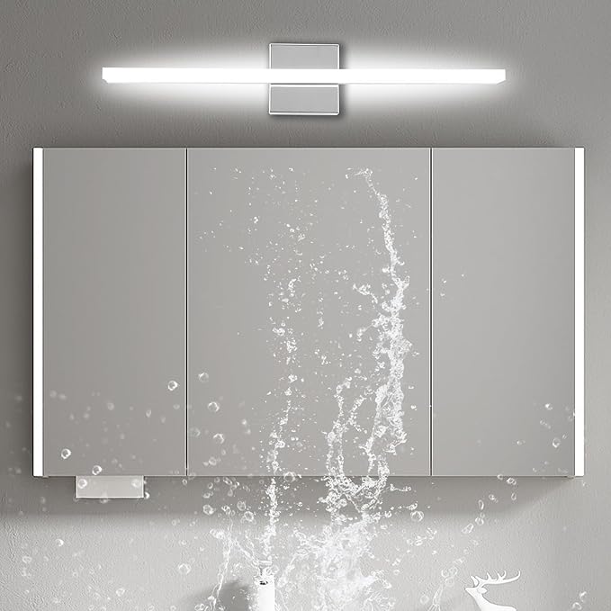 LED Bathroom Vanity Light 16in 3 Color Temperature Over Mirror Lighting Fixture - Image 6