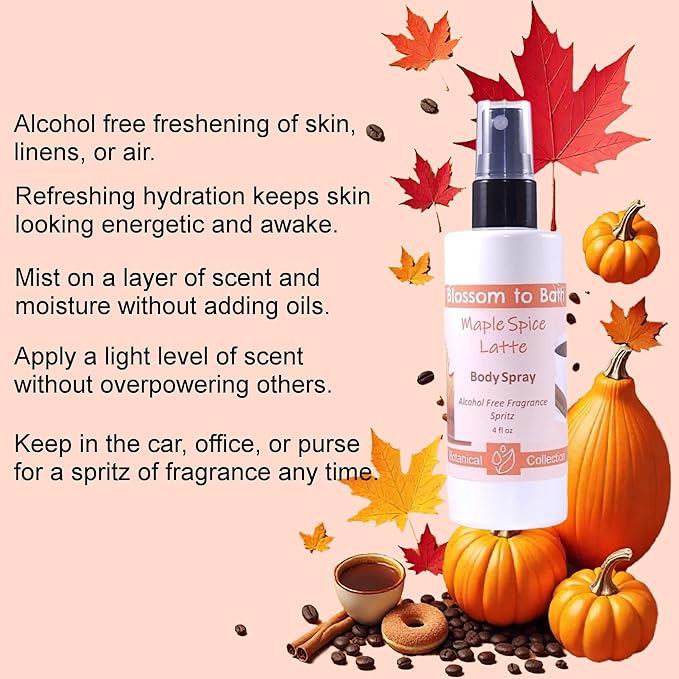Blossom to Bath Maple Spice Latte Body Spray - Image 3