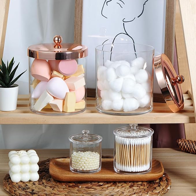 SheeChung 3-Pack Plastic Apothecary Jars - Image 5