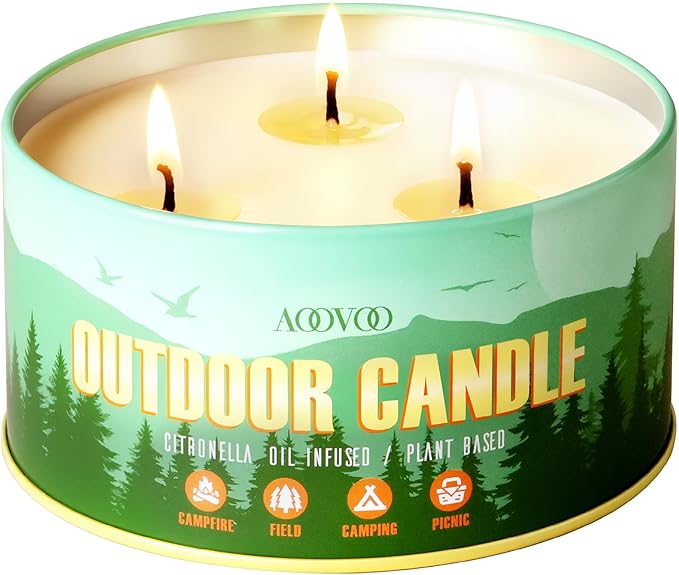 AOOVOO Citronella Candles Outdoor by AOOVOO