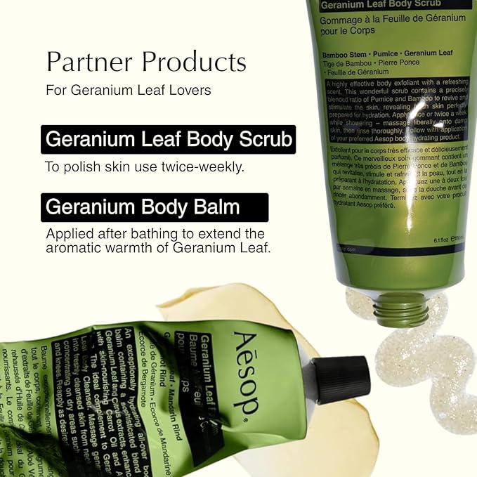 Aesop Geranium Leaf Body Cleanser Refill | Gentle Shower Gel - Image 6