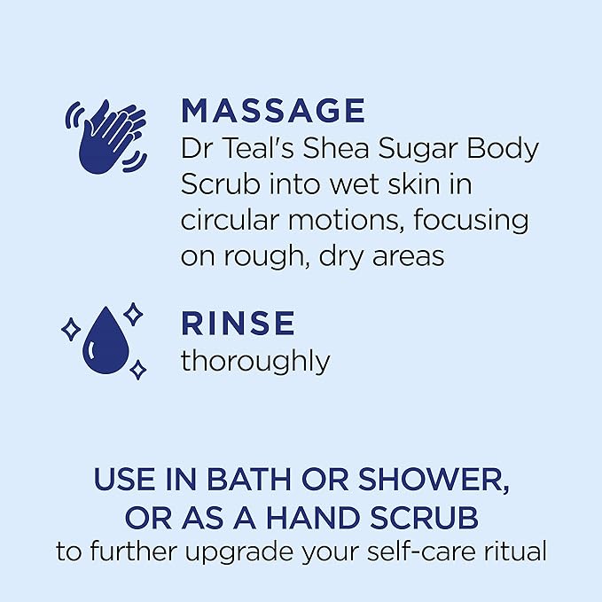 Dr Teal's Shea Sugar Body Scrub, Daytime/Nighttime - Image 5
