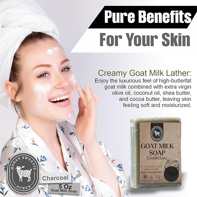 Honey Sweetie Acres Charcoal Goat Milk Soap - Image 4