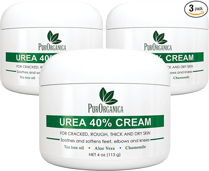 PurOrganica Urea Cream 40% – Made in USA, Maximum Strength Foot Cream by PurOrganica