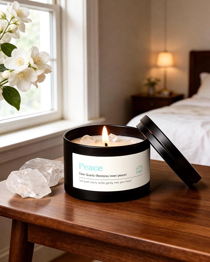 AOOVOO Crystal Calm Candles Set - Image 6