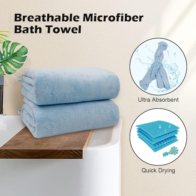 Orighty 2-Pack Microfiber Bath Towels - Image 4