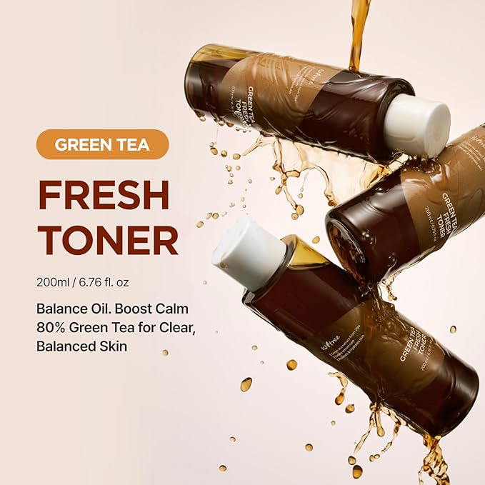 ISNTREE Green Tea Fresh Toner 200ml, 6.76 fl.oz | Korean Skincare | Toner - Image 2