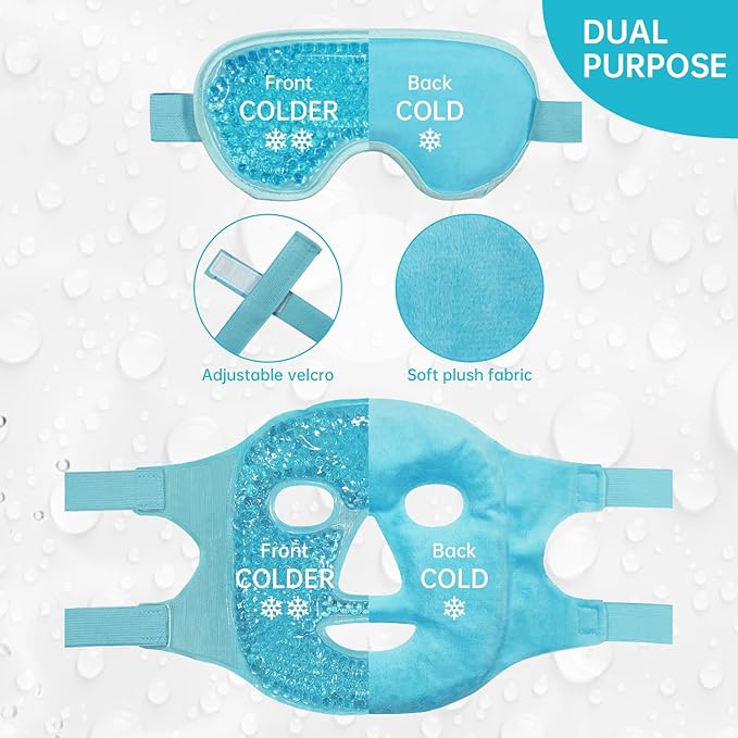 ZNÖCUETÖD Cooling Ice Face Eye Mask - Image 6