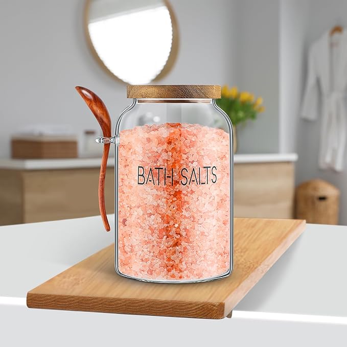 SiliFine 1 Piece 94 oz Bath Salts Glass Jar - Image 7