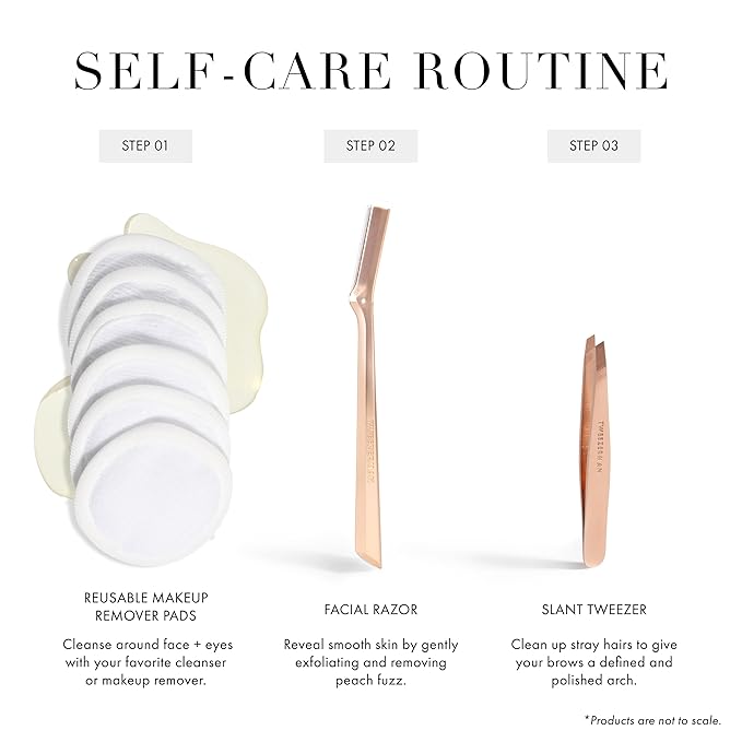 Tweezerman Rose Gold Facial Razor - Image 4