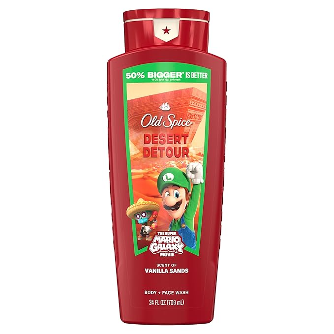 Old Spice Body & Face Wash for Men, x The Super Mario Galaxy Movie, 3X Defense by OldSpice