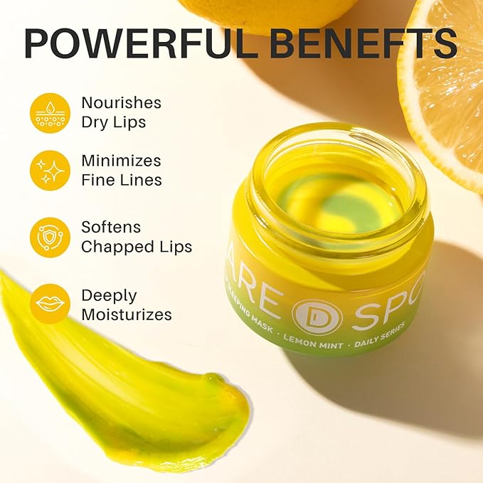 SPODARE Lemon Lip Mask, Hydrating Overnight Lip Sleeping Mask, Lip Moisturizer - Image 4