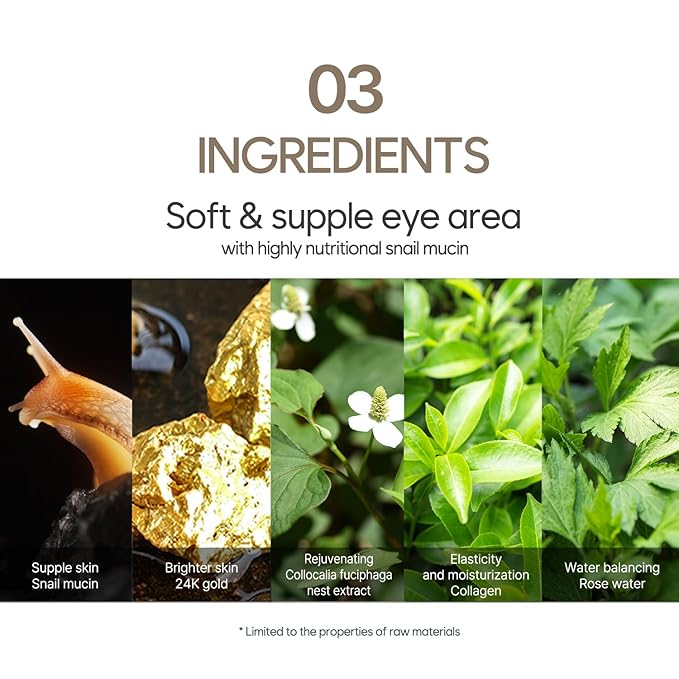 Petitfee Gold & Snail Hydrogel Eye Patch 60ea - Image 7