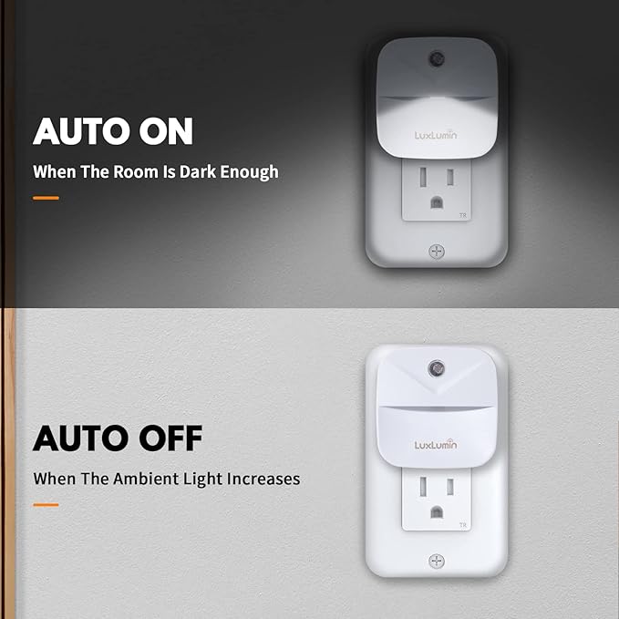 LuxLumin LED Night Lights Plug into Wall - Image 2