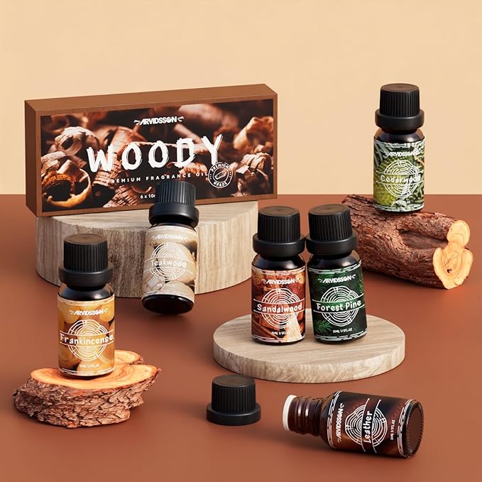Woody Essential Oils Set, ARVIDSSON Woodsy Fragrance Oil - Image 7