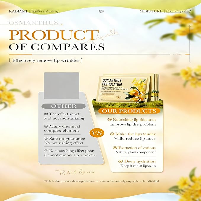 AKARY 5Pcs Osmanthus Nourish and Tender Lip Mask, Hydration Fragrance + - Image 8