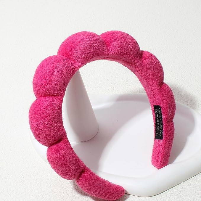 Spa Headbands for Washing Face Makeup Skin Care Headband Women Bubble Facial - Image 3