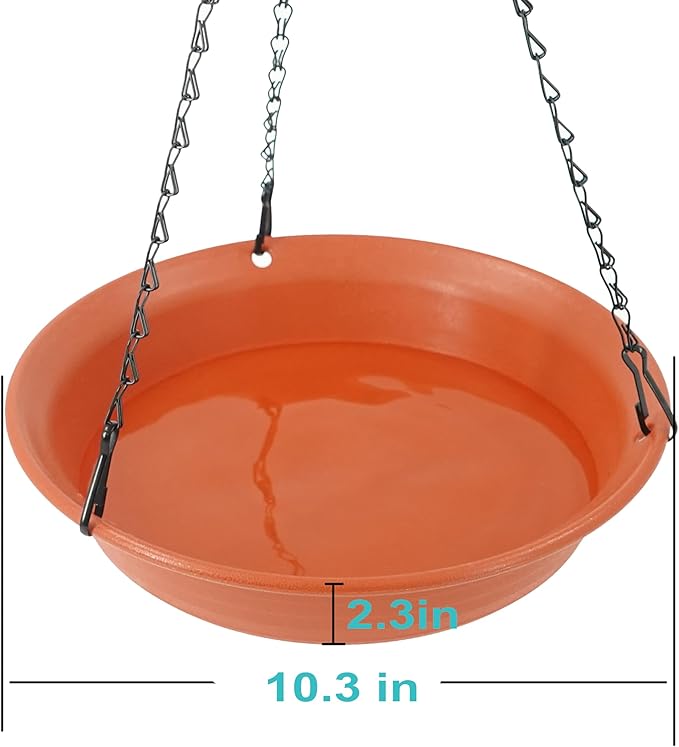 VUWEZ Hanging Bird Bath, Hanging Bird Water Feeder - Image 2