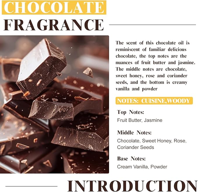 EUQEE Chocolate Fragrance Oil, 2.02 Fl oz/60 ml Premium Grade Fragrance - Image 3