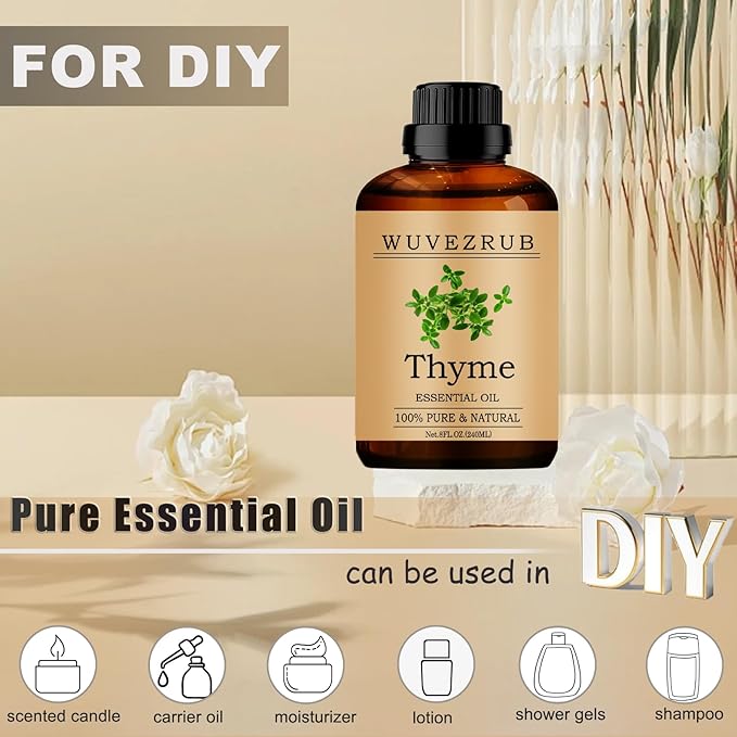 Thyme Essential Oil, 240ML Pure and Natural - Image 3