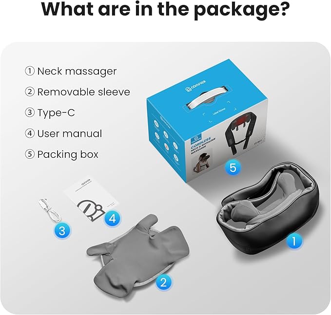 COMFIER Cordless Neck Massager - Image 9