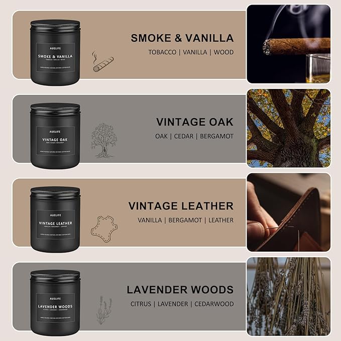 Scented Candles Set | Men Candle Set, Scented Candles - Image 2