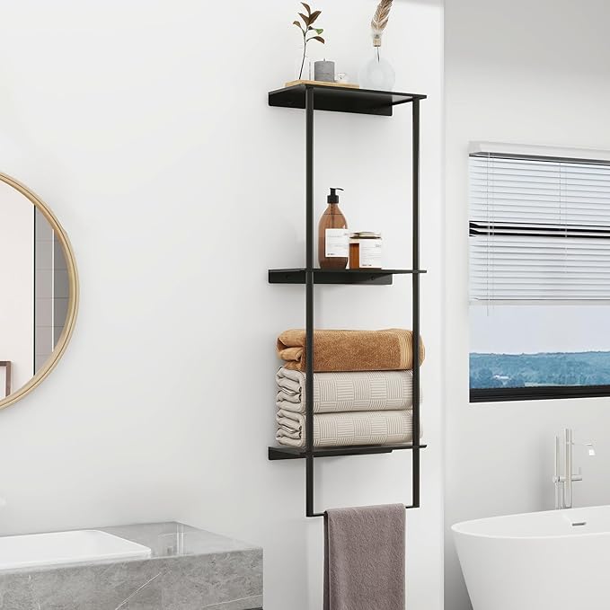 Towel Storage for Bathroom, 3 Tier Towel Rack - Image 3
