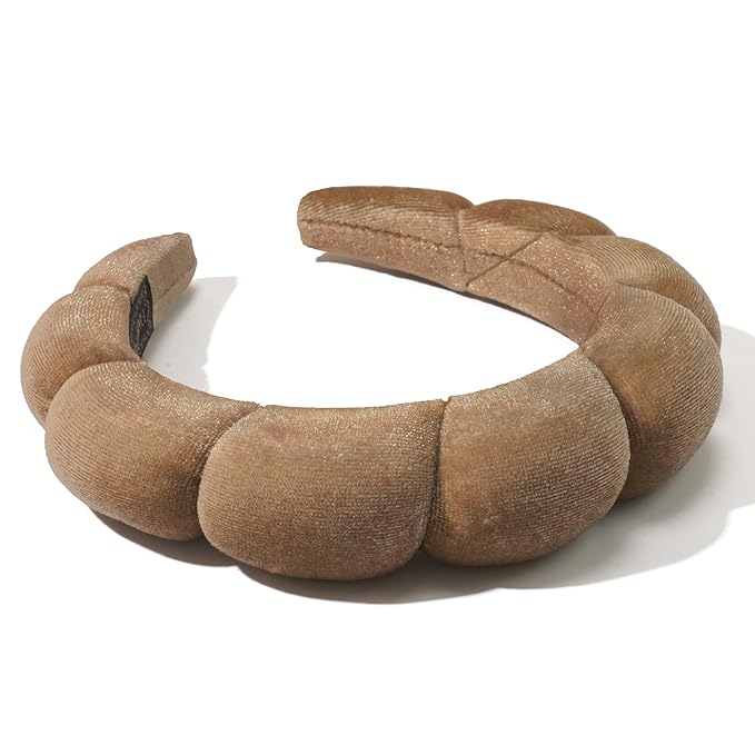 Ayesha Brown Spa Headband for Washing Face Sponge Makeup Headbands Skincare - Image 4