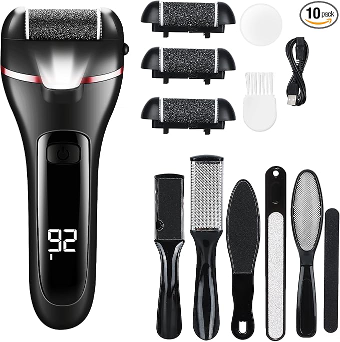 zikillya® Electric Foot Callus Remover, 16 Pack Foot File Pedicure Kit Tools by zikillya