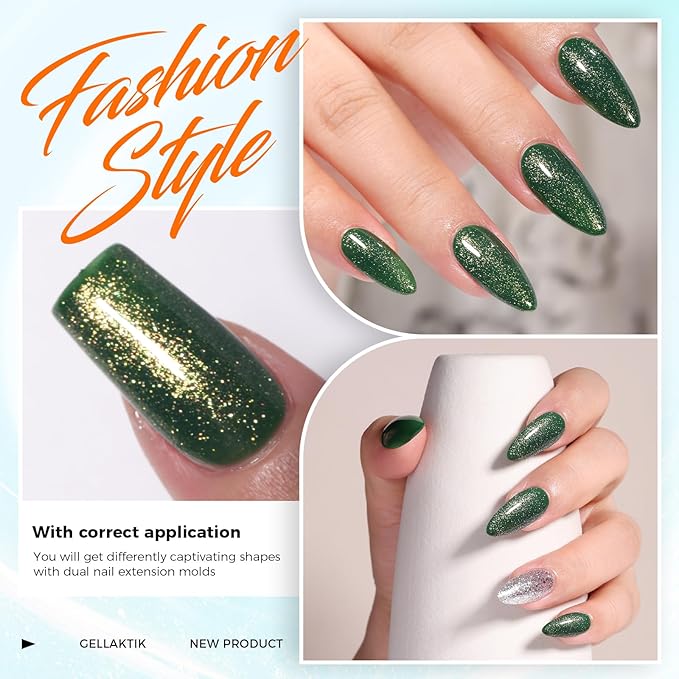 Glitter Gel Top Coat Set, 2 x 15ml Soak Off UV LED, Long Lasting Glitter Gel - Image 9