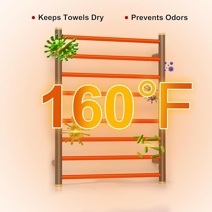 Electric Towel Warmer Rack, Heating Towel Warmer, Timer & Temperature Control - Image 4