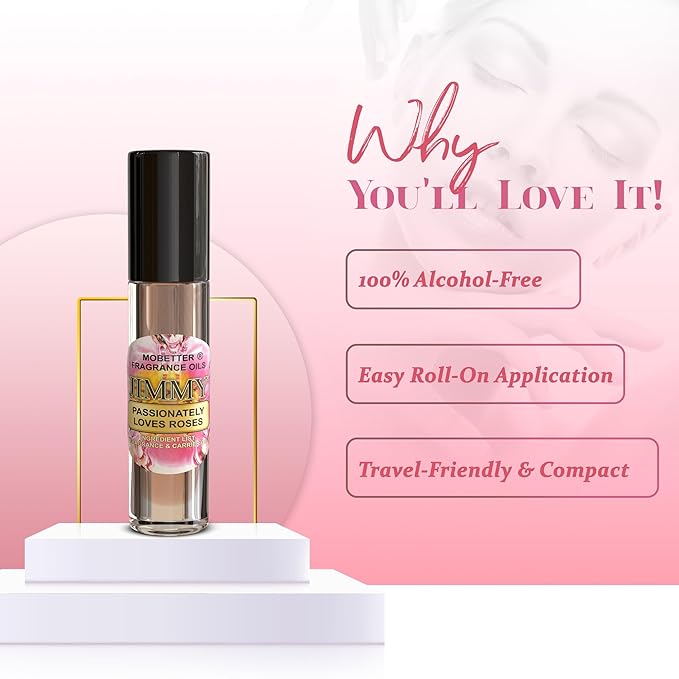 MOBETTER FRAGRANCE OILS Jimmy Passionately Loves Roses Women Perfume Body Oil - Image 3