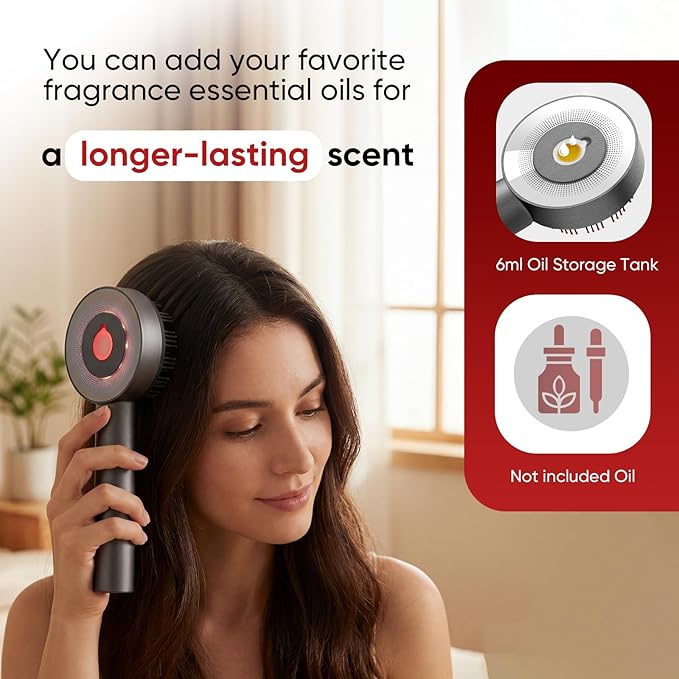 3-in-1 Scalp Massager with Oil Applicator, Portable Cordless Scalp Brush - Image 5