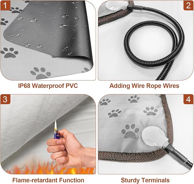 GOLOPET Cat Heating Pad Round - Image 3
