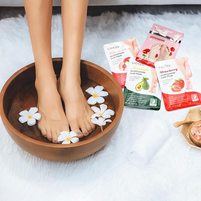 24 Pcs Fruits Beauty Hand Foot Mask Bulk Hydrating Hand Foot Moisturizing - Image 6