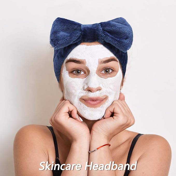 VELSCRUN Spa Headbands for Wash Face, Makeup Headband, Facial Skincare Headbands - Image 4