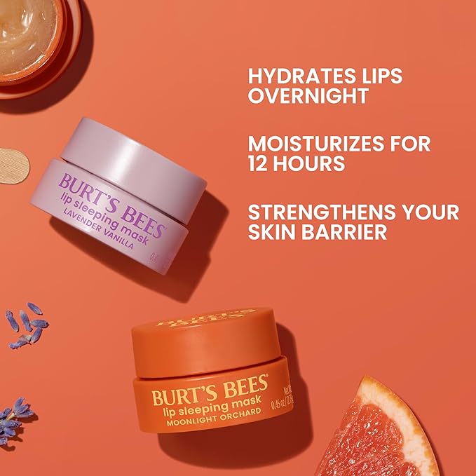 Burt’s Bees Lavender Vanilla Lip Sleeping Mask, - Image 2