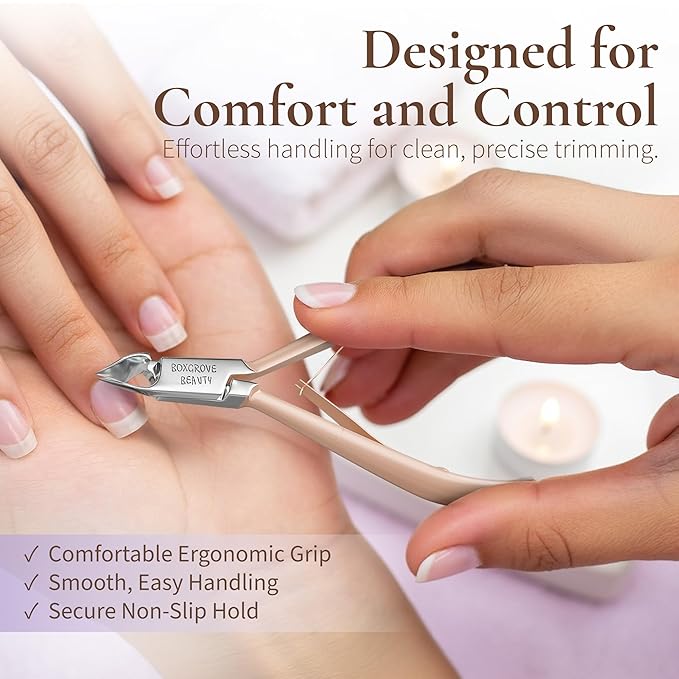Professional Cuticle Cutter & Pusher Trimmer Manicure Tools - Image 6