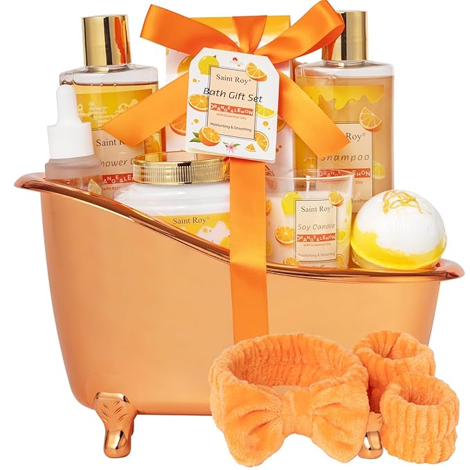 Orange Scents spa gift set Great Gift Lemon Spa Gifts by SaintRoy