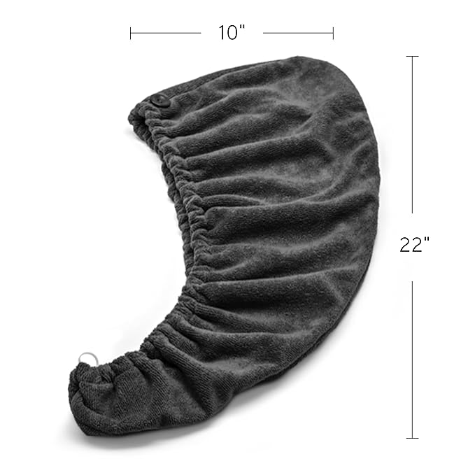 ILES FORMULA Hair Turban Towel – Ultra-Soft Microfiber Hair Towel Wrap - Image 9