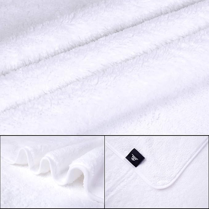 JML Large Bath Towels Set of 2, Lightweight, Lint-Free Microfiber Fleece - Image 2