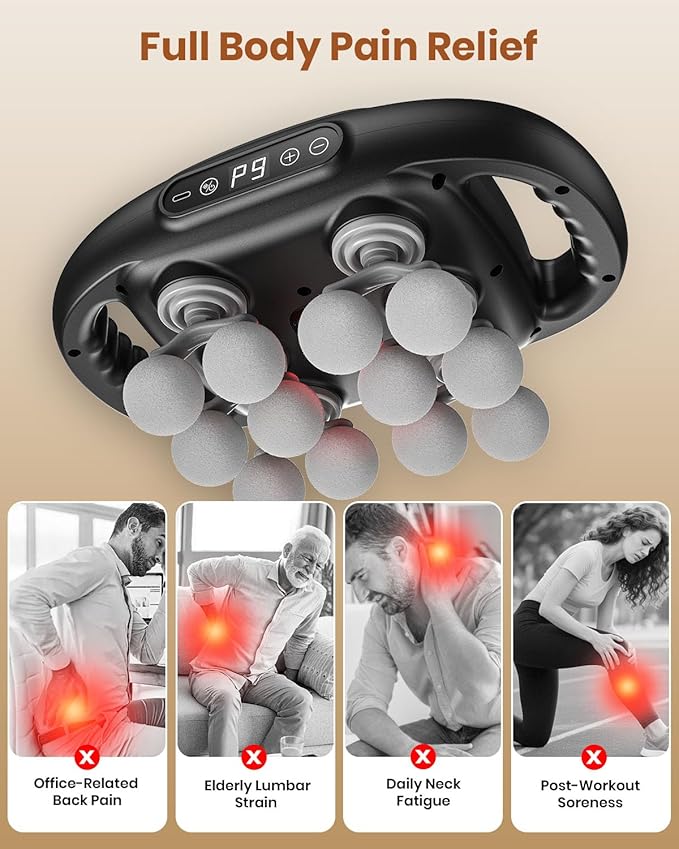 12-Head Massage Gun, Deep Tissue Back Massager - Image 5