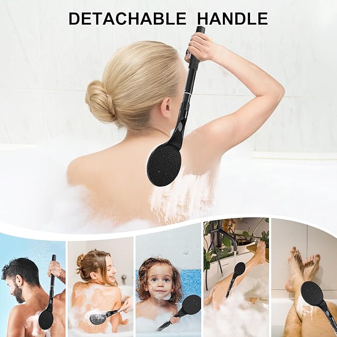 Back Scrubber Anti Slip for Shower, 25.7” Telescopic Back Bath Brush for Shower - Image 5