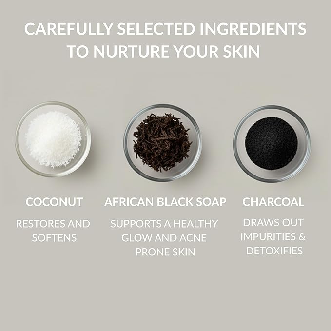 SpaScriptions Exfoliating African Black Soap Body Wash - Image 4