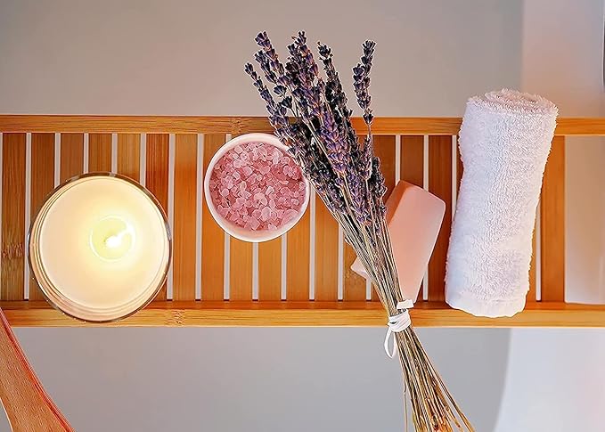 RoyalHouse Bamboo Bath Caddy Tray - Image 4