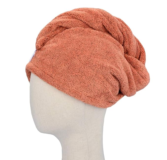 HOPESHINE Hair Towel Twist Microfiber Bamboo Fabric Women's Soft Shower Towels - Image 2