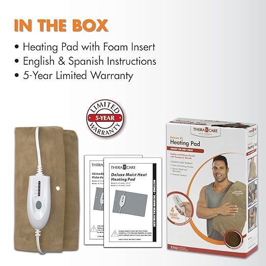 Veridian Healthcare TheraCare Deluxe XL Moist or Dry Heating Pad - Image 11
